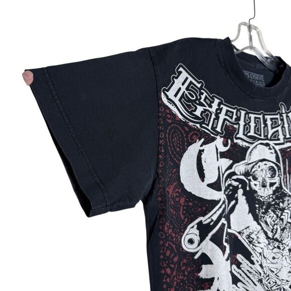 Explosive Industries Black Short Sleeve Graphic Shirt Size M Punk Rock - Picture 7 of 8